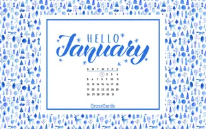 “welcome To January!” Wallpaper
