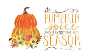 Welcome To October With Pumpkin Wallpaper