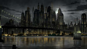 Welcome To The Bustling Metropolis That Is Gotham City Wallpaper