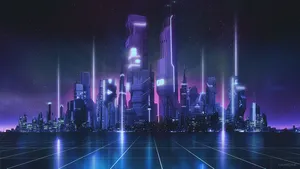Welcome To The Future City Of Tomorrow Wallpaper