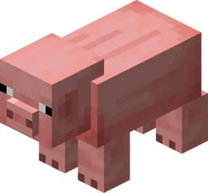 Welcome To The World Of Minecraft Pig! Wallpaper