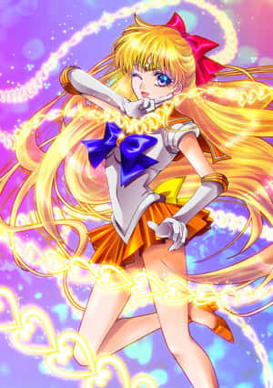 “welcome To The World Of Sailor Venus” Wallpaper