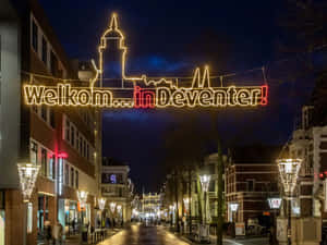 Welkomin Deventer Evening Lights Wallpaper