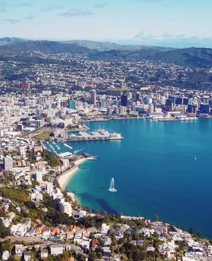 Wellington Cityscape Aerial View Wallpaper