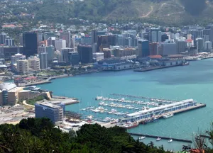 Wellington Cityscapeand Harbor Wallpaper