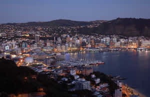 Wellington Cityscapeat Dusk Wallpaper