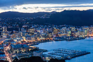 Wellington Cityscapeat Dusk Wallpaper