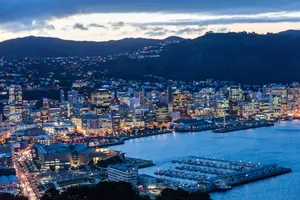 Wellington Cityscapeat Dusk Wallpaper