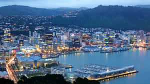 Wellington Cityscapeat Dusk Wallpaper