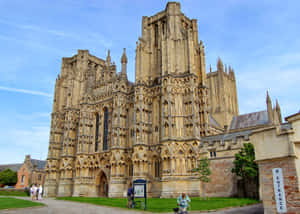 Wells Cathedral Exterior View Wallpaper