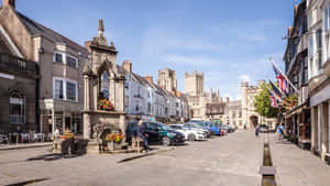 Wells City Center Street View Wallpaper