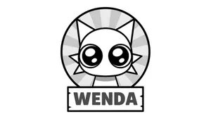 Wenda Character Logo Wallpaper