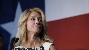 Wendy Davis With Texas Flag Wallpaper