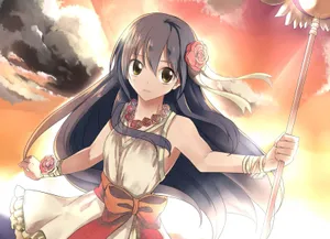 Wendy Marvell Showcasing Her Powerful Magic Abilities Wallpaper