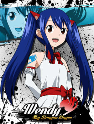 Wendy Marvell - Sky Sorceress In Action Wallpaper