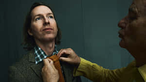 Wes Anderson Assisted Dressing Wallpaper