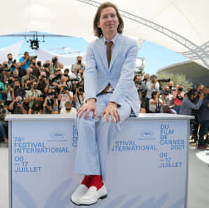 Wes Anderson Cannes Film Festival2021 Wallpaper