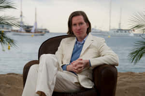 Wes Anderson Seaside Portrait Wallpaper