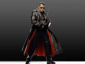 Wesley Snipes In Iconic Action Pose Wallpaper