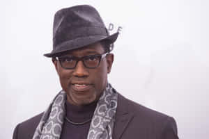 Wesley Snipes Striking A Powerful Pose In A High-resolution Wallpaper Wallpaper