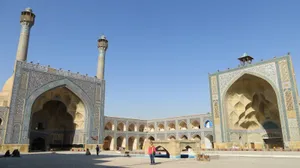 West And South Iwans Of Jameh Mosque Isfahan Wallpaper