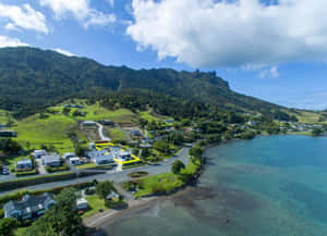 Whangarei Coastal Aerial View New Zealand Wallpaper