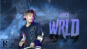 What Heaven Looks Like: Juice Wrld Near A Blue Sky Wallpaper