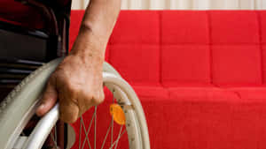 Wheelchair User Handon Wheel Wallpaper