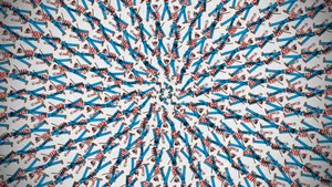 Where's Waldo Radial Pattern Wallpaper
