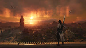 Where Winds Meet Sunset Wallpaper