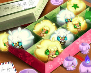 Whimsicott Candy Box Wallpaper