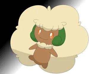Whimsicott Happy Drawing Wallpaper