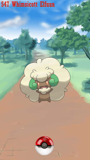 Whimsicott Iphone Pokeball Wallpaper