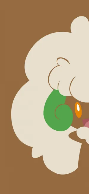Whimsicott Phone Simple Brown Aesthetic Wallpaper