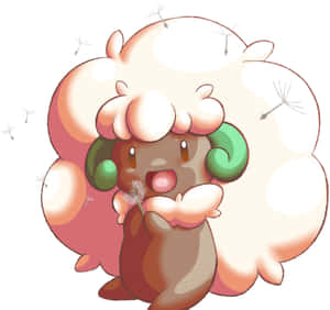 Whimsicott Very Happy Pinkish Color Wallpaper