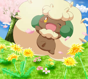 Whimsicott Winking Wallpaper