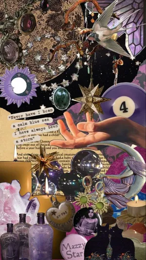 Whimsigoth Collage Aesthetic Wallpaper