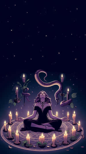 Whimsigoth_ Mystical_ Meditation Wallpaper