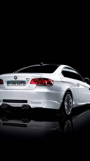 White 3 Series Bmw Iphone X Wallpaper