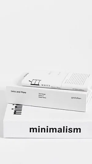 White Aesthetic Tumblr Minimalist Stack Of Books Wallpaper
