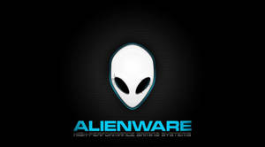 White Alienware Logo And Wordmark Wallpaper