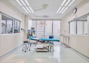 White Ambulatory Room Wallpaper