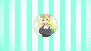 White And Cyan Stripes Lucoa Wallpaper