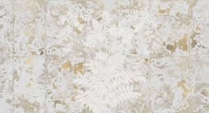 White And Gold Abstract Art Wallpaper