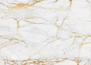 White And Gold Breccia Marble Desktop Wallpaper