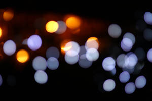 White And Gold Defocused Bokeh Wallpaper