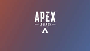 White Apex Legends Logo With Text Wallpaper