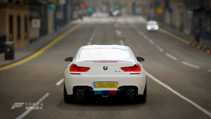 White Bmw From Forza Horizon 4 Wallpaper