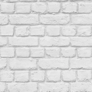 White Brick English Bond Wall Wallpaper