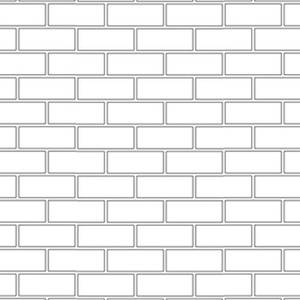 White Brick Outline Wallpaper